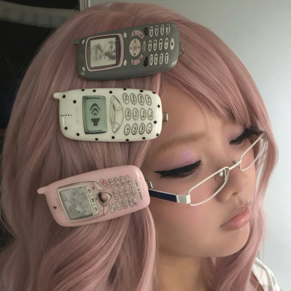Flip Phone Hair Clip