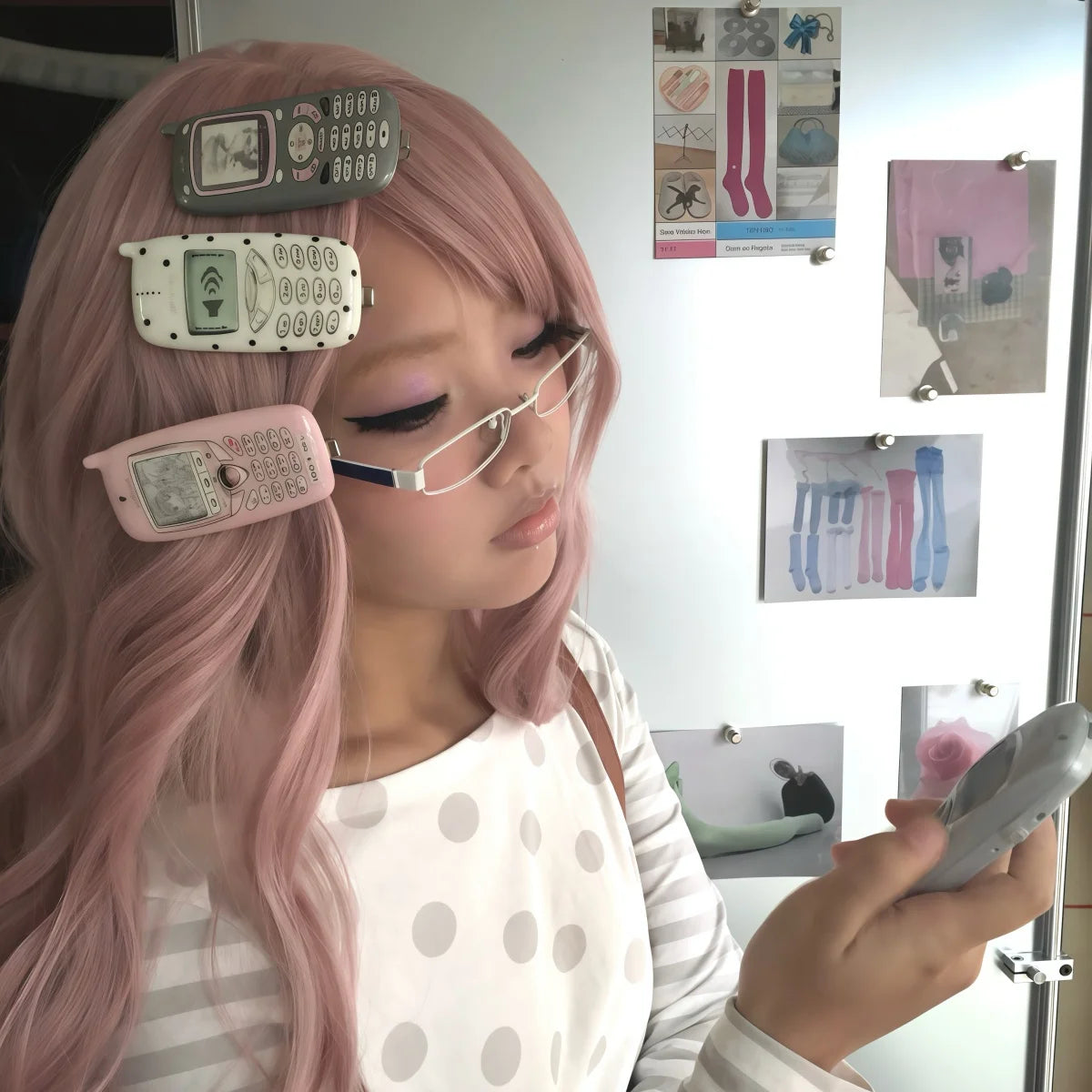 Flip Phone Hair Clip